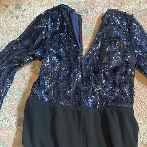 Full length sequin jumpsuit